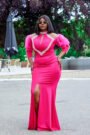 Robe Rose Élégante | TheGlamStyle